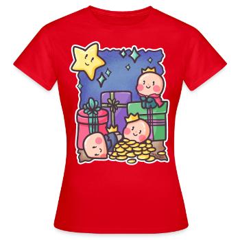 Saint trois rois matin terre cadeau de Noël - T-shirt Femme - rouge - Devant - AI Model Female 172 dark (172cm)