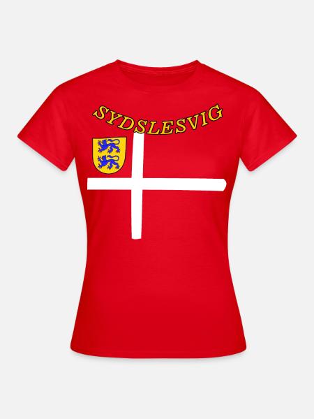 Sydslesvig Dannebrog - Danemark, Schleswig-Holstein - T-shirt Femme - rouge