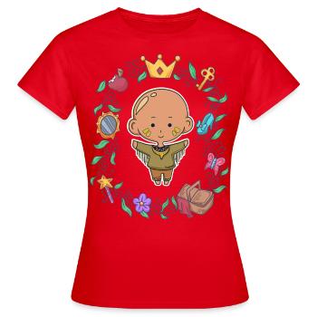 Enfants garçons indiens anime manga comic cadeau - T-shirt Femme - rouge - Devant - AI Model Female 172 dark (172cm)