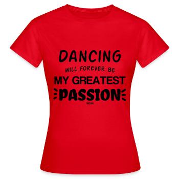 Danse sportive cadeau de fête de musique fort - T-shirt Femme - rouge - Devant - AI Model Female 172 dark (172cm)