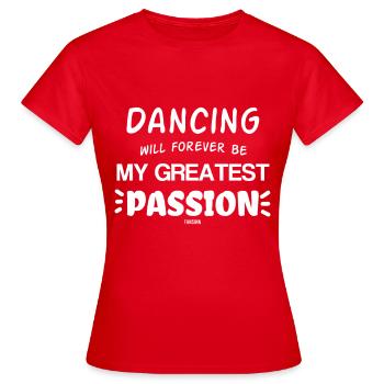Danse sportive cadeau de fête de musique fort - T-shirt Femme - rouge - Devant - AI Model Female 172 dark (172cm)