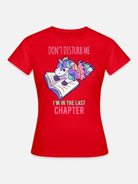 Cadeau de livre Unicorn One More Chapter - T-shirt Femme - rouge