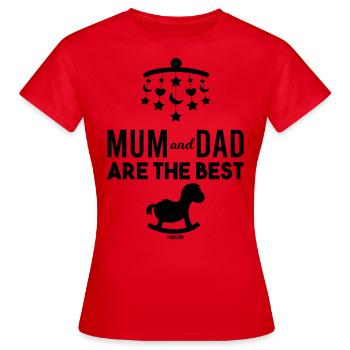 Bébé enfant fils fille aime maman papa - T-shirt Femme - rouge - Devant - AI Model Female 172 dark (172cm)