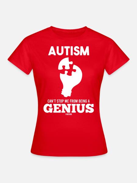 autisme - T-shirt Femme - rouge