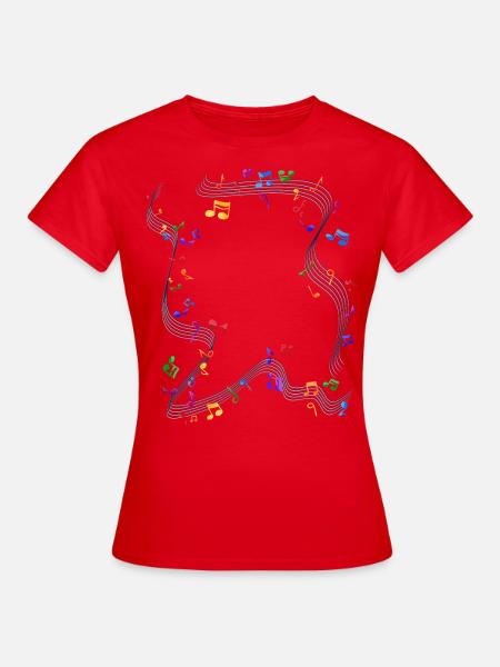 Musik - Frauen T-Shirt - Rot
