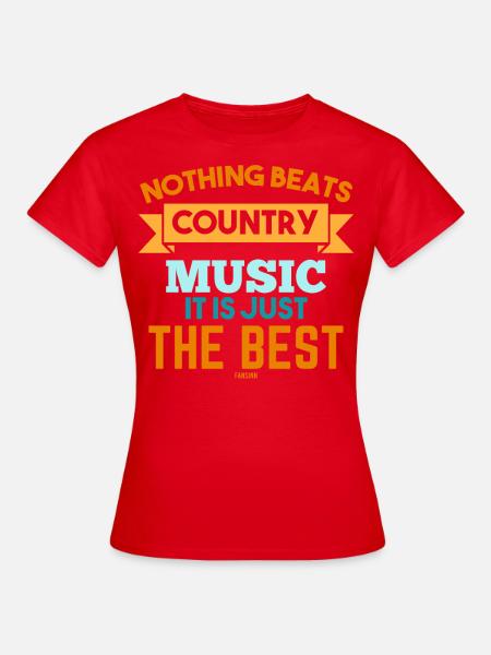 Country Music Western America Linedance - Women's T-Shirt - red