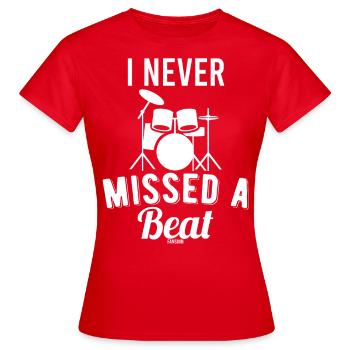 Musiker trommeln Schlagzeug - Frauen T-Shirt - Rot - Vorne - AI Model Female 172 dark (172cm)