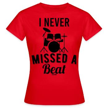 Drummer Band trommeln - Frauen T-Shirt - Rot - Vorne - AI Model Female 172 dark (172cm)