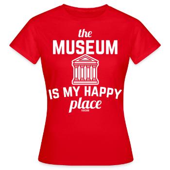 Exposition scientifique du musée - T-shirt Femme - rouge - Devant - AI Model Female 172 dark (172cm)