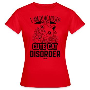 Katzenliebhaber - Frauen T-Shirt - Rot - Vorne - AI Model Female 172 dark (172cm)