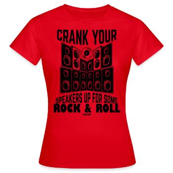 Rocker Rock Music - Women's T-Shirt - red - Front - AI Model Female 172 dark (172cm)