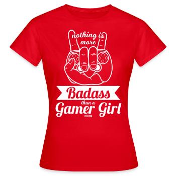 console de jeu cool pour filles - T-shirt Femme - rouge - Devant - AI Model Female 172 dark (172cm)