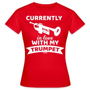 Brass Music Trompette Brass - T-shirt Femme - rouge - Devant - AI Model Female 172 dark (172cm)