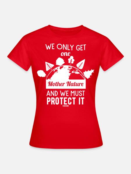 Naturschutz Umweltschutz Klimawandel - Frauen T-Shirt - Rot