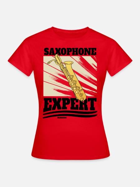 Saxophone Expert - Frauen T-Shirt - Rot