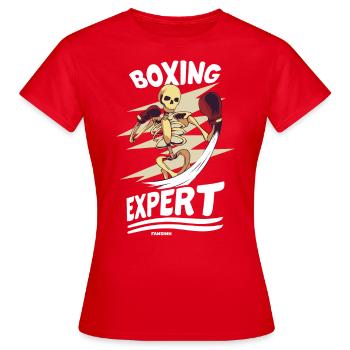Expert en boxe - T-shirt Femme - rouge - Devant - AI Model Female 172 dark (172cm)