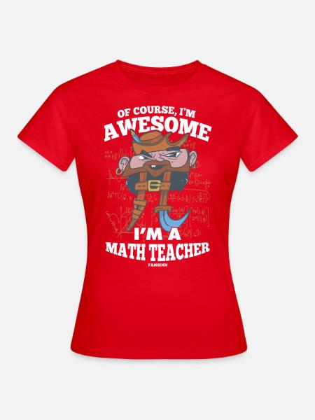 Mathématiques Math Mathématicien Math Professeur Cadeau - T-shirt Femme - rouge