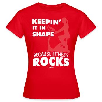 Sports Filles Femme Mère Perdre du Poids - T-shirt Femme - rouge - Devant - AI Model Female 172 dark (172cm)
