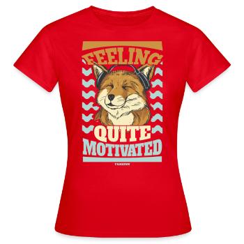 La motivation motive la carrière Cadeau positif - T-shirt Femme - rouge - Devant - AI Model Female 172 dark (172cm)