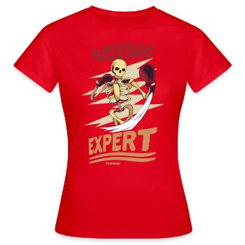 Expert en boxe - T-shirt Femme - rouge - Devant - AI Model Female 172 dark (172cm)