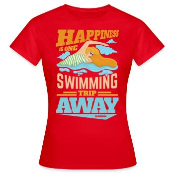 Natation Sauveteur Cours de natation Piscine extérieure Cadeau - T-shirt Femme - rouge - Devant - AI Model Female 172 dark (172cm)