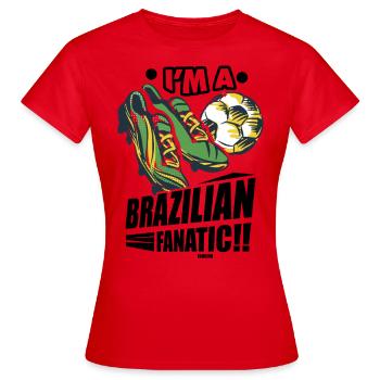 Brésil Rio de Janeiro Amérique du Sud Cadeau - T-shirt Femme - rouge - Devant - AI Model Female 172 dark (172cm)