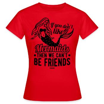 Sirène Fille Sirène Sirène Sirène - T-shirt Femme - rouge - Devant - AI Model Female 172 dark (172cm)
