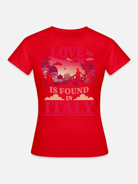 Italien - Frauen T-Shirt - Rot