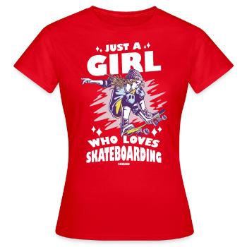 skate halfpipe cool fille - T-shirt Femme - rouge - Devant - AI Model Female 172 dark (172cm)