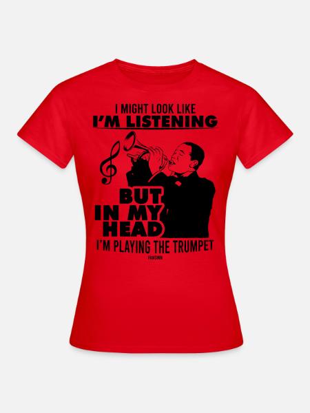 Trompete Musiklehrer Musikschule Musik - Frauen T-Shirt - Rot
