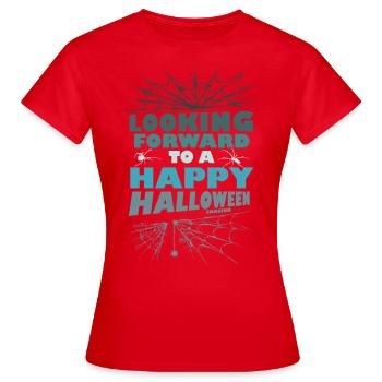 I'm looking forward to Halloween - Women's T-Shirt - red - Front - AI Model Female 172 dark (172cm)