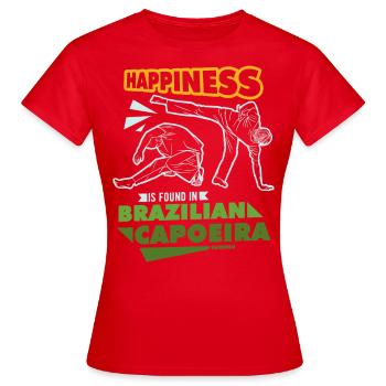 Brazil - Women's T-Shirt - red - Front - AI Model Female 172 dark (172cm)