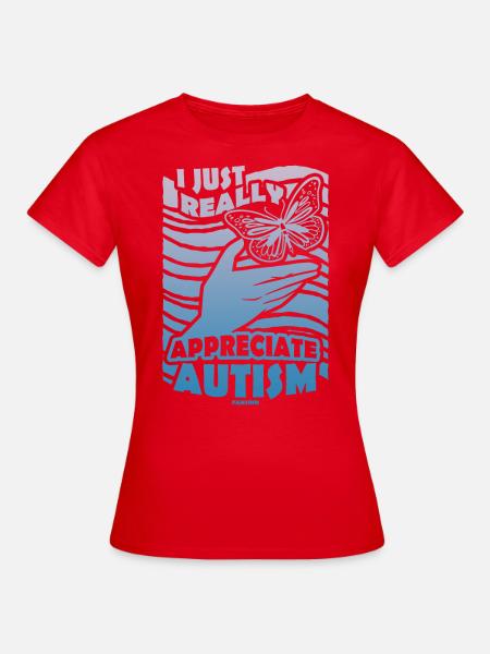 ich mag Autismus - Frauen T-Shirt - Rot