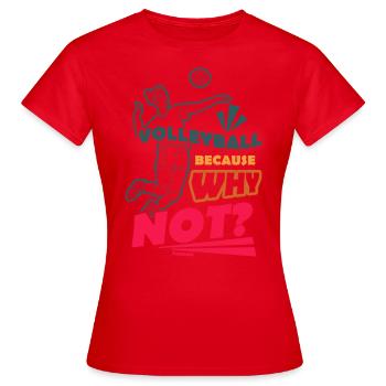 Volleyball - Women's T-Shirt - red - Front - AI Model Female 172 dark (172cm)