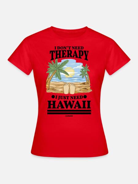 Hawaï - T-shirt Femme - rouge