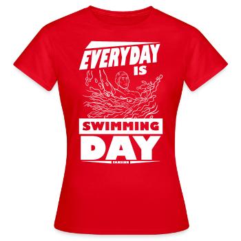Nager - T-shirt Femme - rouge - Devant - AI Model Female 172 dark (172cm)
