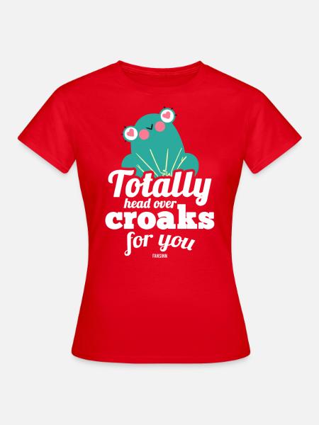 ich liebe Frösche - Frauen T-Shirt - Rot