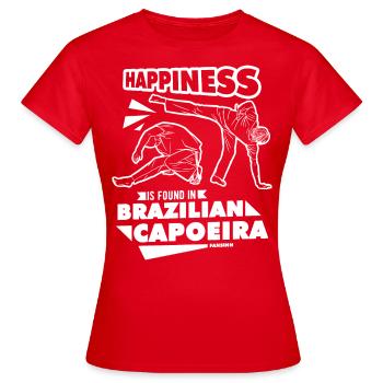 Brazil - Women's T-Shirt - red - Front - AI Model Female 172 dark (172cm)