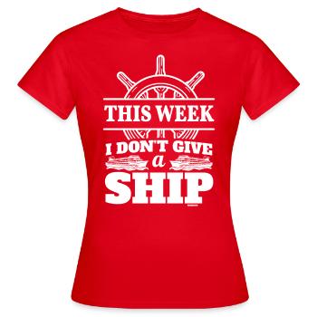 Yacht Schiff Kreuzfahrt Seefahrer - Frauen T-Shirt - Rot - Vorne - AI Model Female 172 dark (172cm)