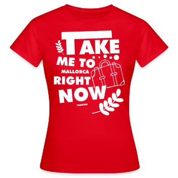Mallorca Holiday Travel Recreation - Women's T-Shirt - red - Front - AI Model Female 172 dark (172cm)