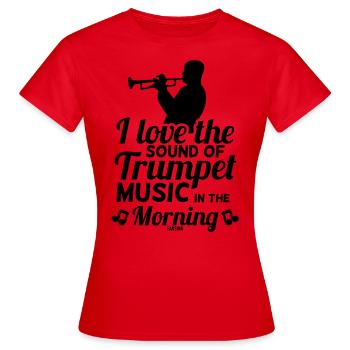 École de musique de l’orchestre de musique à vent de trompette - T-shirt Femme - rouge - Devant - AI Model Female 172 dark (172cm)