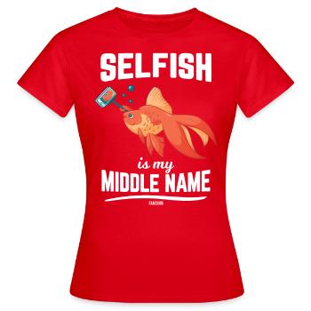 Fighting Fish Sea Aquarium Aquatics - Women's T-Shirt - red - Front - AI Model Female 172 dark (172cm)
