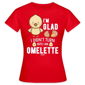 Baby Kids Chick Poulet - T-shirt Femme - rouge - Devant - AI Model Female 172 dark (172cm)