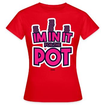 Poker Pot - Women's T-Shirt - red - Front - AI Model Female 172 dark (172cm)
