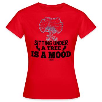Botanik Wald Entspannung Therapie - Frauen T-Shirt - Rot - Vorne - AI Model Female 172 dark (172cm)