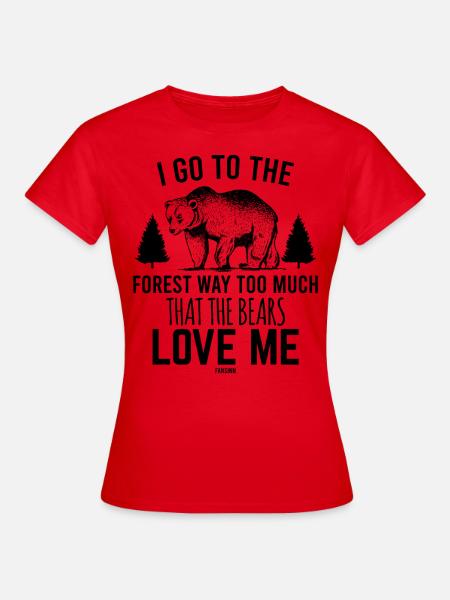 Wald Natur Erholung Landschaft - Frauen T-Shirt - Rot