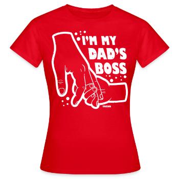 Père et fille - T-shirt Femme - rouge - Devant - AI Model Female 172 dark (172cm)