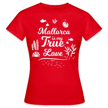 Majorque Espagne Île Baléares Idée cadeau - T-shirt Femme - rouge - Devant - AI Model Female 172 dark (172cm)