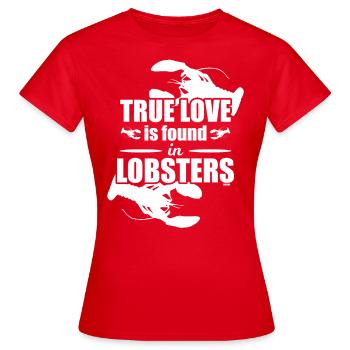 Vie marine Homard Crustacés Écrevisses - T-shirt Femme - rouge - Devant - AI Model Female 172 dark (172cm)