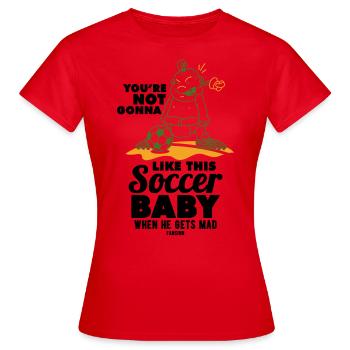Baby Toddler Football - Women's T-Shirt - red - Front - AI Model Female 172 dark (172cm)